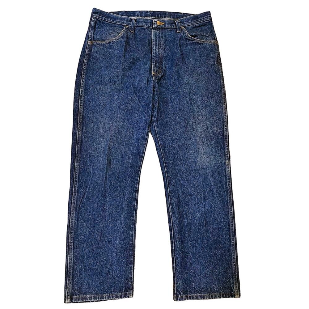 RUSTLER Mens Denim Blue Jeans ~ 38 x 30 ~ by Wrangler